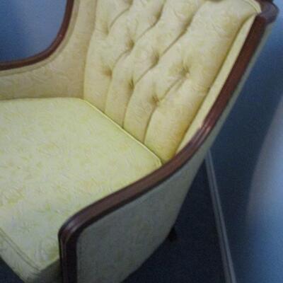 Wingback Yellow Armchair