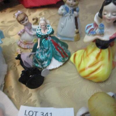 Dolls and angel figurines