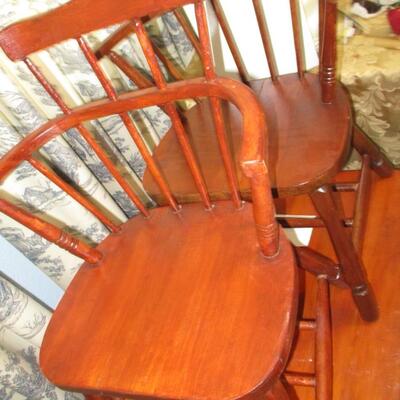 Vintage Child's Table and two Chairs