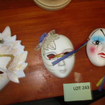 Venus Callipyge & Porcelain Carnival Masks