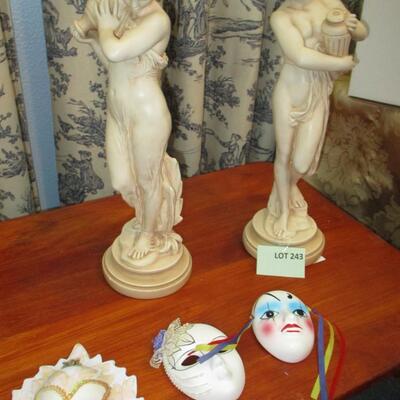 Venus Callipyge & Porcelain Carnival Masks
