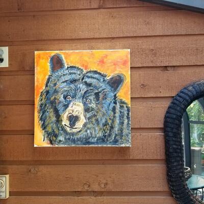Bear Canvas Painting