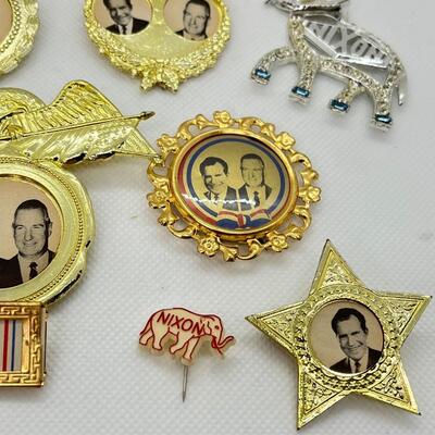LOT 5: Richard Nixon Presidential Campaign Buttons, Badges