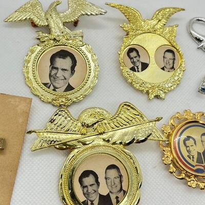 LOT 5: Richard Nixon Presidential Campaign Buttons, Badges