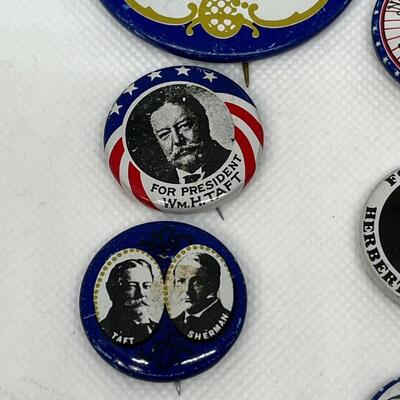 LOT 7: Vintage Reproduction Political Campaing Buttons, Pins - Cracker Barrel Limited Edition from 1970s