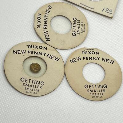 LOT 15: Anti-Nixon Political Pins, Buttons - Presidential Campaign