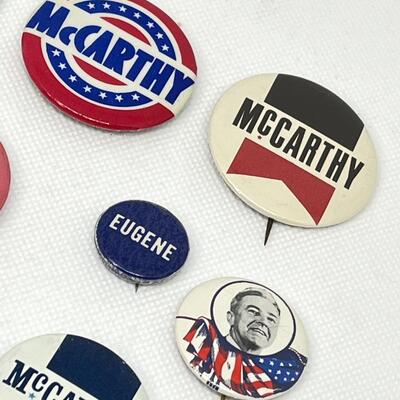 LOT 25: Eugene McCarthy Presidential Political Campaign Buttons