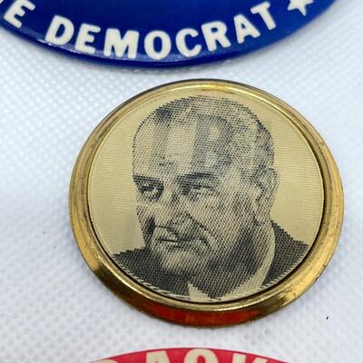 LOT 30: Lyndon Johnson Political Campaign Buttons & More - LBJ