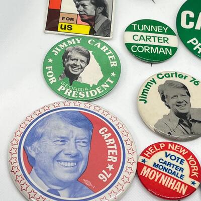 LOT 41: 1976 Presidential Race - Political Campaign Buttons - Jimmy Carter