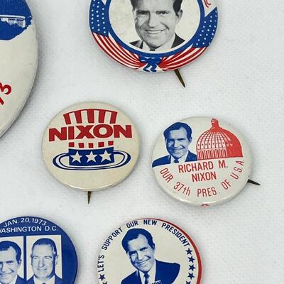 LOT 45: Richard Nixon Inauguration Pins, Buttons
