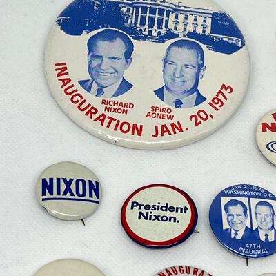 LOT 45: Richard Nixon Inauguration Pins, Buttons