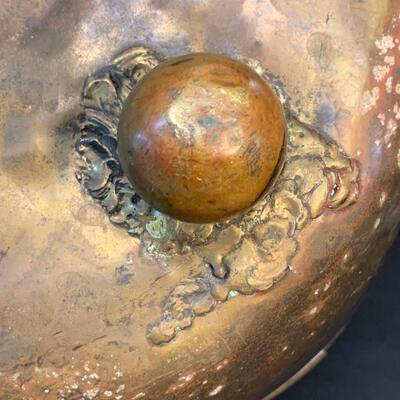 LOT R144:   Vintage Brass/Copper Pot