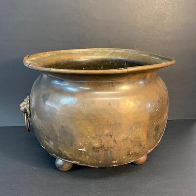 LOT R144:   Vintage Brass/Copper Pot