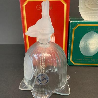 LOT 145R: Vintage Goebel Mother's Day Bell & Annual Egg
