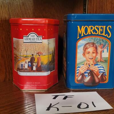 2 Pc Collector Tin Lot