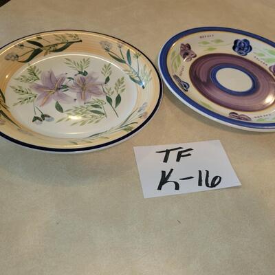 2 Lavender decor dinner plates