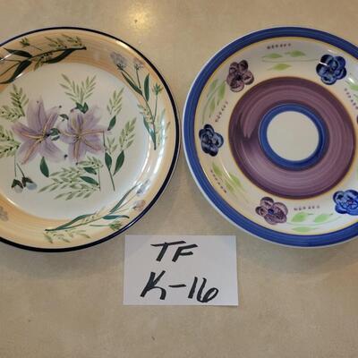2 Lavender decor dinner plates