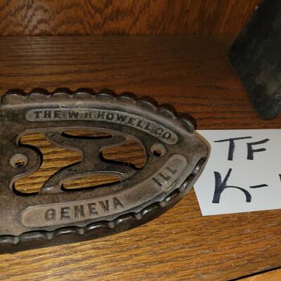 Sad Iron and Trivet Lot