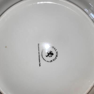 2 Pc FLOWER plate  Dinner PlateLot