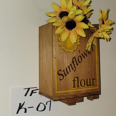 Sunflower Flour Box Decor