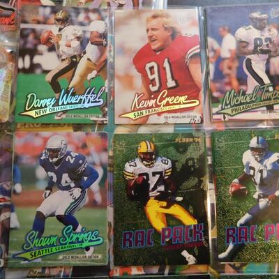 MONSTER LOT 1990s NFL FOOTBALL CARDS Fleer Classic Cards Bowman Upper Deck +