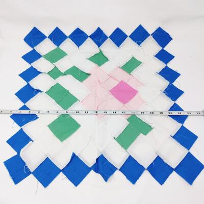 HAND-SEWN QUILT SQUARE