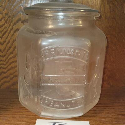 Pennant Peanut Jar with Lid