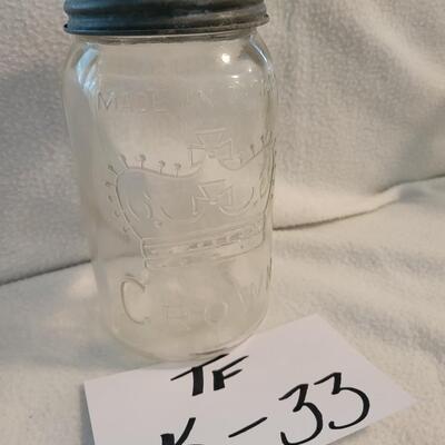 Crown Coffee Jar