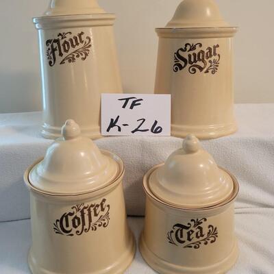 4 Pc Pfalzgraff Cannister Lot