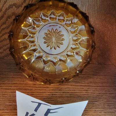 Vintage Anchor Hocking amber glass lot