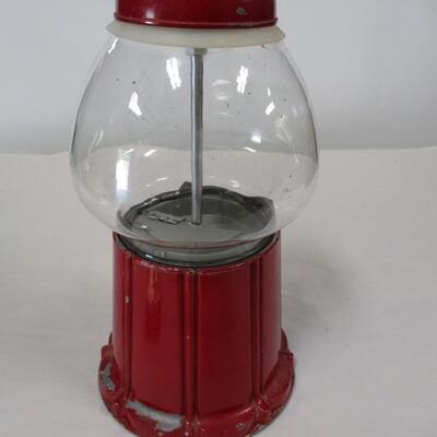 Metal Base Gumball Machine with Glass Display Jar