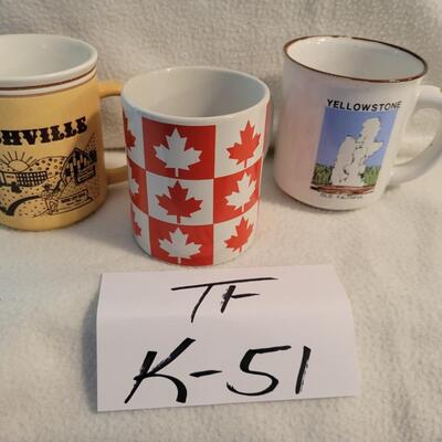 3 Pc Vacation Destination Coffee Mugs