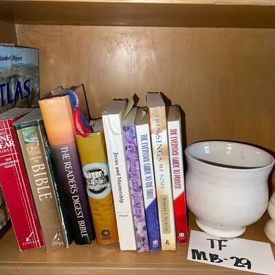 Books & Pottery Lot