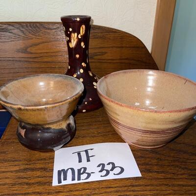 Brown Pottery Lot