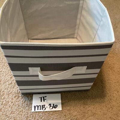 Grey & White tote basket