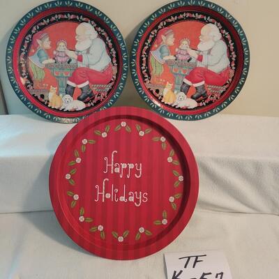 3 Holiday Trays