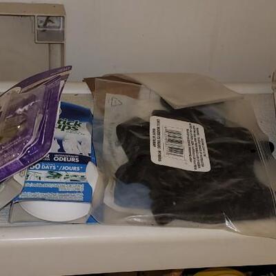 Plastic shelf misc items