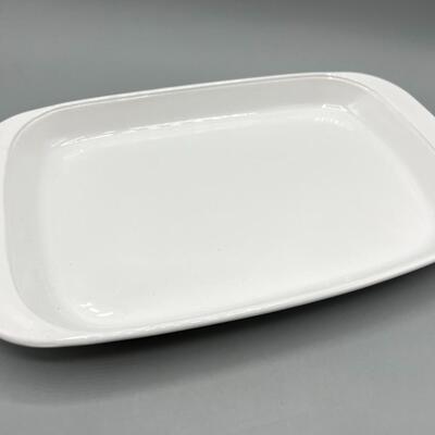 White Kitchenware Corning Ware Microwave Browning Grill Cooking Tray