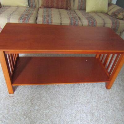 Wooden Arts and Crafts Style Coffee Table