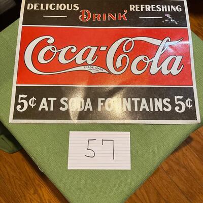 Coca Cola Metal Sign