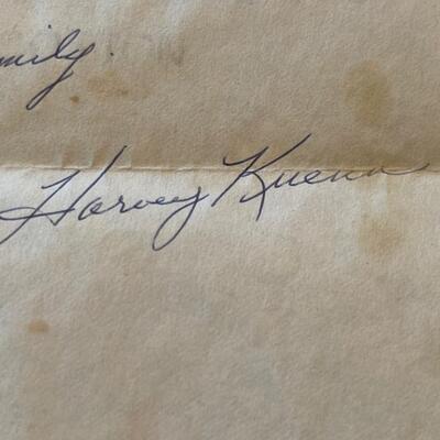 1980 Brewer's Team PIc / Harvey Kuenn letter - Autograph
