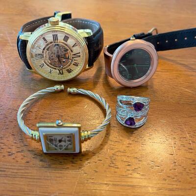 4 piece jewelry lot / watches