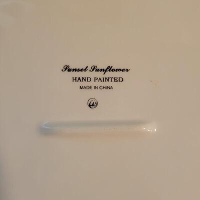 3 Pc SUNFLOWER Decor Plates