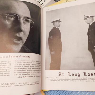 1950s NAVY US Naval Academy Magazine Lot Trident Shipmate The Log +++
