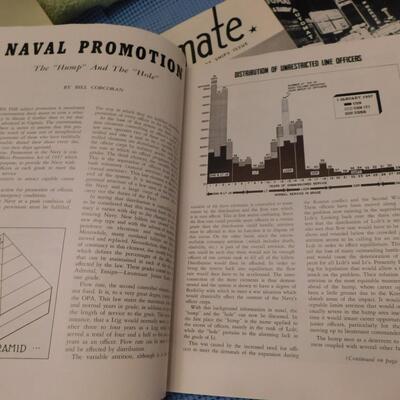 1950s NAVY US Naval Academy Magazine Lot Trident Shipmate The Log +++
