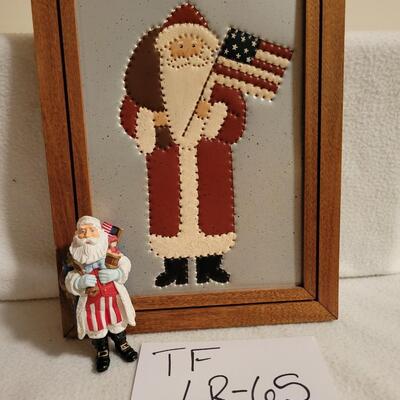 Santa framed Tin Art
