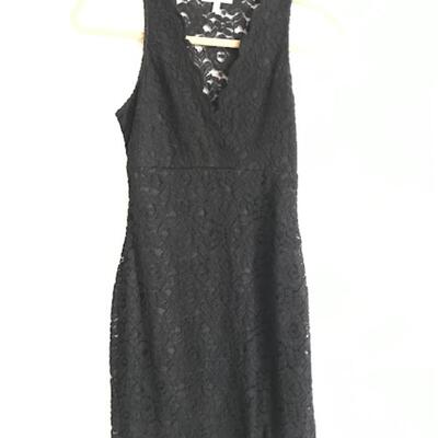 Monteau Black Lace Cocktail Dress Size S