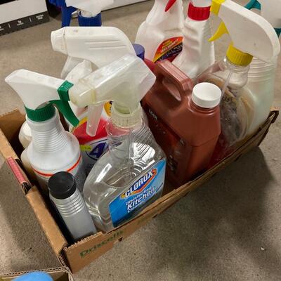 S24-Huge cleaning supply and glove lot