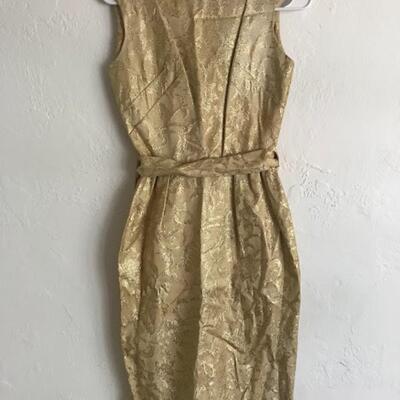 50’s Shimmering Sleeveless Wiggle Dress Size 5