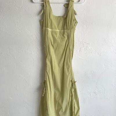 Mint Polyamide Dress, Parachute style, Size 6, French Made